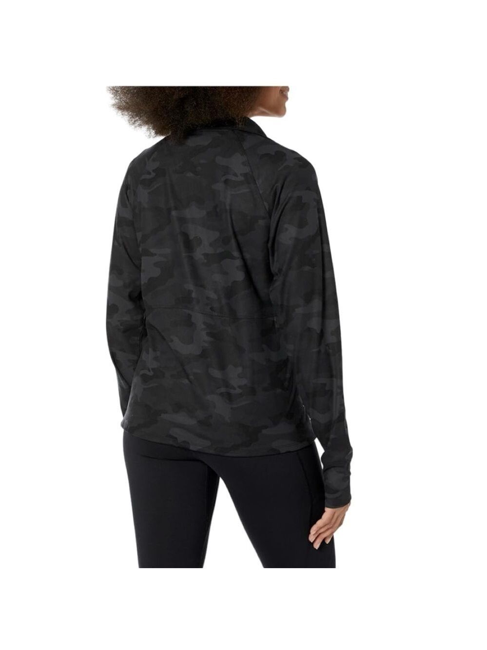 Jockey Full Zip Active Yoga Jacket Camo Black NWT Size S - Picture 2 of 10
